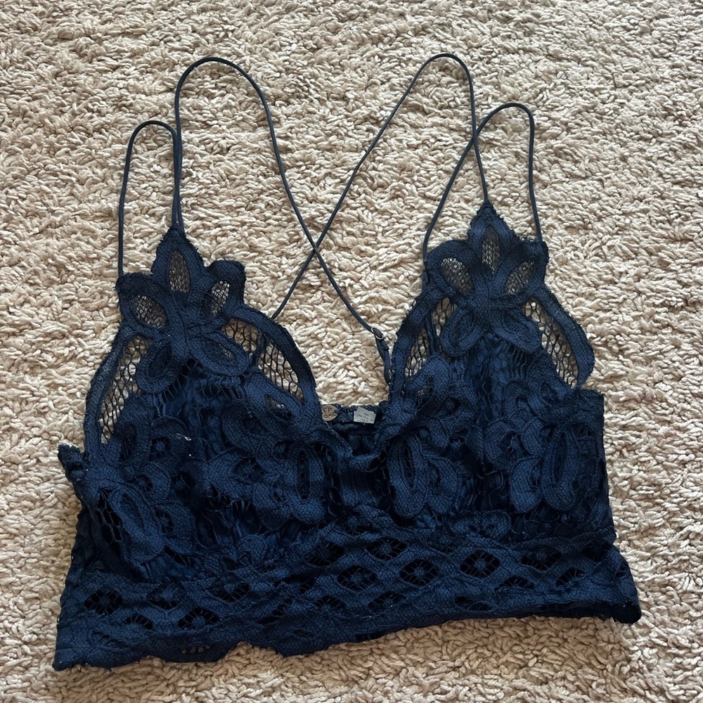 Navy Blue FREE PEOPLE bralette size XS
